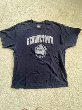 XL Champion Navy Georgetown Bulldogs Short-Sleeve Tee
